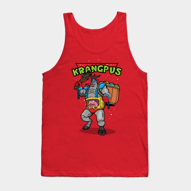 Funny Christmas Merry Krampus Villain Cartoon Tank Top by BoggsNicolas